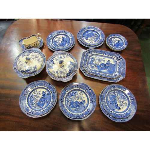 4240 - Blue and white Burleigh ware 