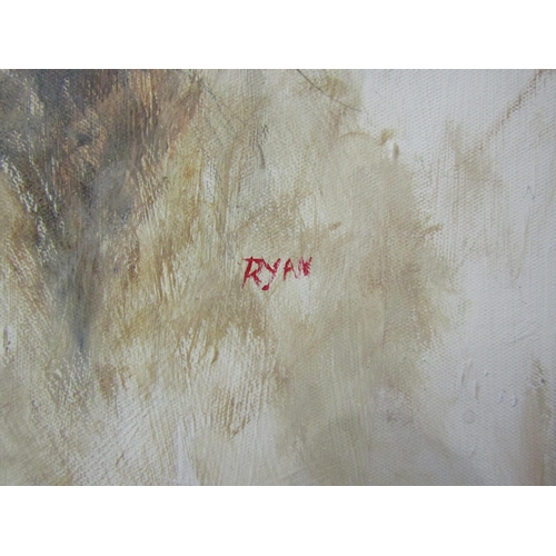 4031 - JOHN RYAN: An acrylic on canvas 
