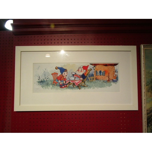 4071 - RUSSELL SINGLER: A limited edition print depicting Noddy & Big Ears Taking Tea, No. 16/30, blind sta... 