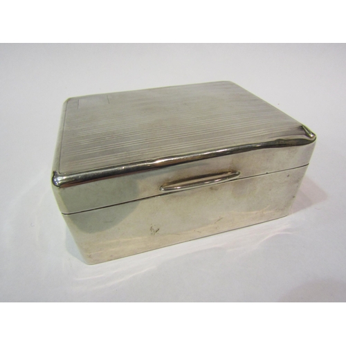 4311 - A CB&S silver cigarette box marked London, slight dents