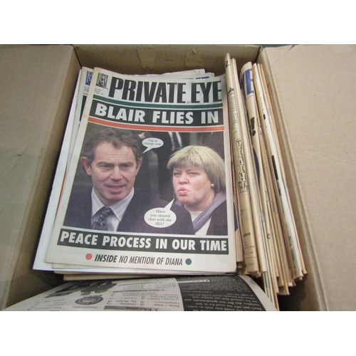 4213 - A collection of approximately 150 Private Eye magazines, mostly 1970's/80's