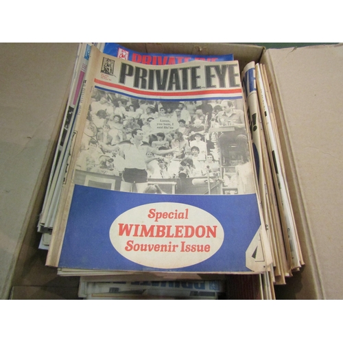 4213 - A collection of approximately 150 Private Eye magazines, mostly 1970's/80's