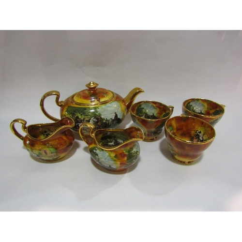 4237 - A Marquis handpainted part teaset 