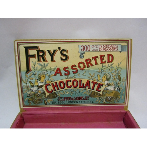 4267 - An early 20th Century Fry's Chocolate box, pine with original paper liner