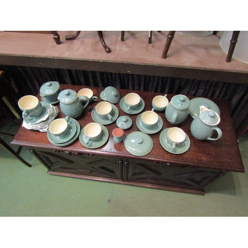 4294 - A quantity of Denby Manor Green tea/coffee wares