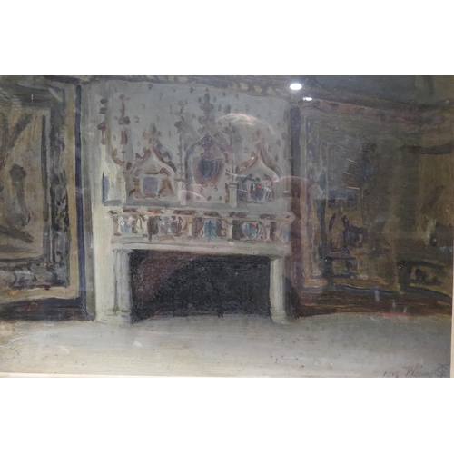 4404 - FRANK SALISBURY: An oil on board Rheims interior 