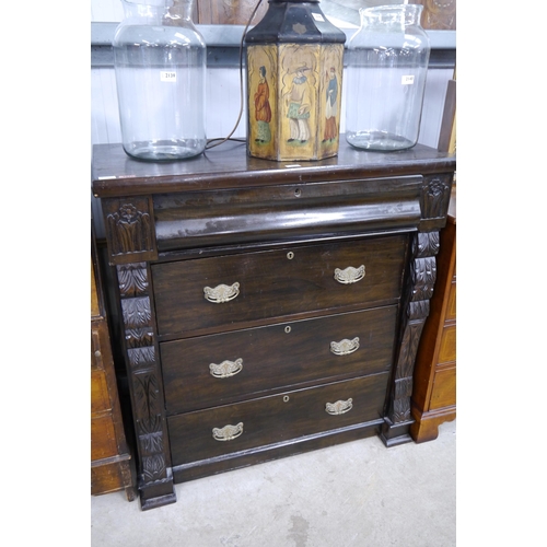 2138 - A Victorian Scotch chest of drawers