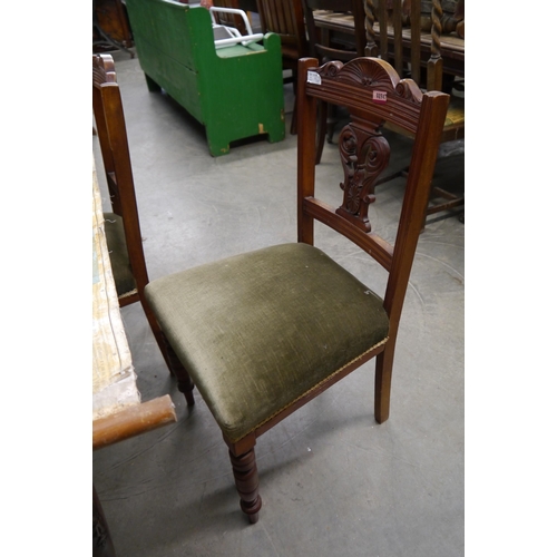 2273 - Four Edwardian dining chairs     (E) £10-20