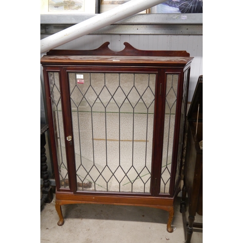 2424 - A lead glazed china display cabinet