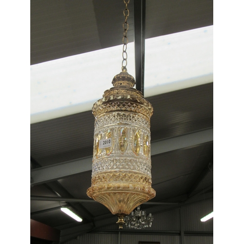 2010 - An Italian coloured glass pendant light