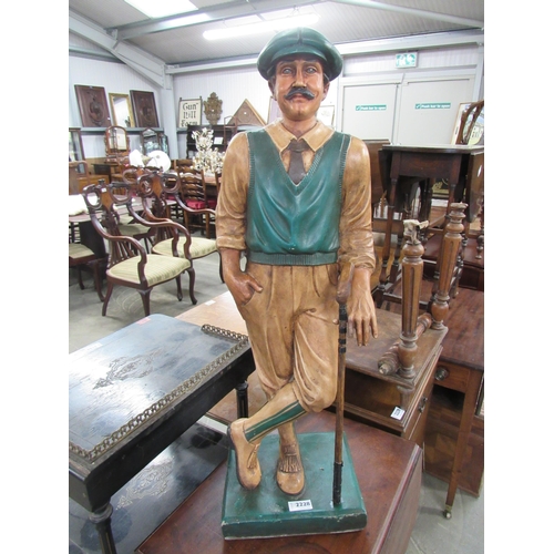 2228 - A figure of a vintage golfer 79cm tall