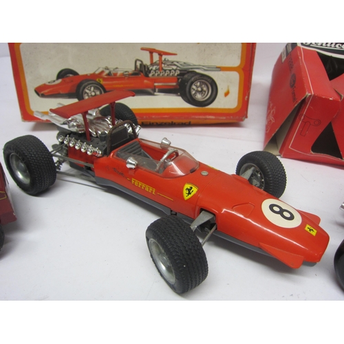 8245 - Two boxed Schuco racing cars to include 356 176 Tyrell Ford Formel 1 (box poor) and 1073 Ferrari For... 