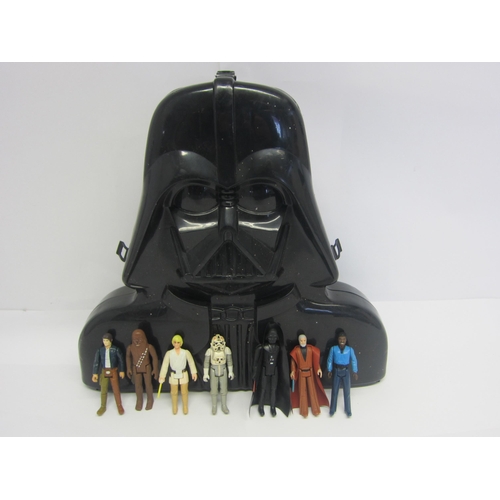 8084 - Seven original Kenner / Palitoy Star Wars action figures to include Luke Skywalker with retractable ... 