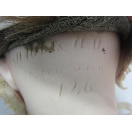 8327 - Two early 20th Century German bisque head dolls to include Simon & Halbig 126 with brown wig, striat... 