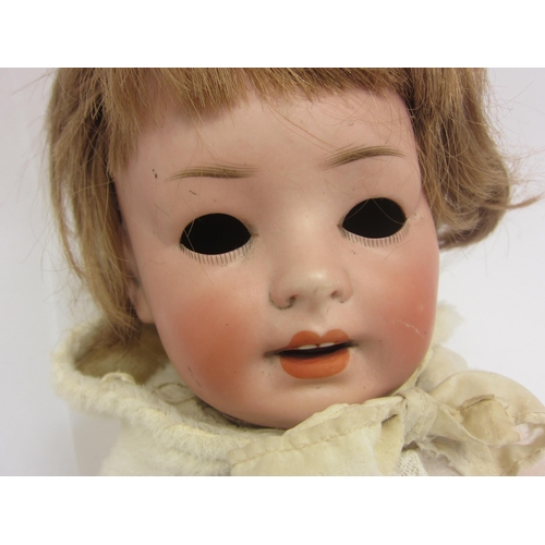 8327 - Two early 20th Century German bisque head dolls to include Simon & Halbig 126 with brown wig, striat... 