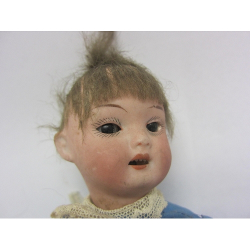 8316 - Two erly 20th Century bisque head dolls to include Trebor 22 socket head doll on articulated composi... 