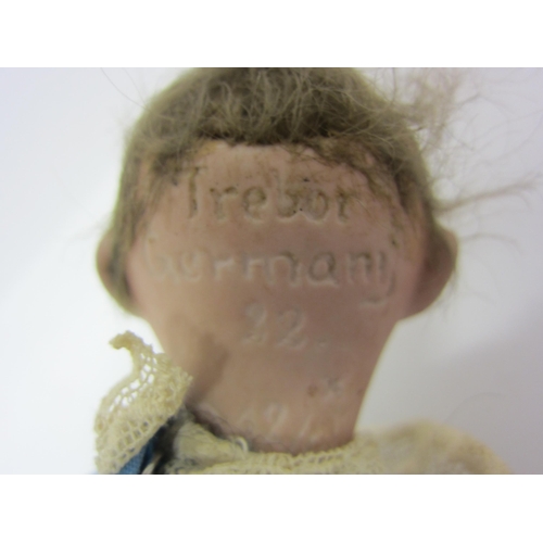 8316 - Two erly 20th Century bisque head dolls to include Trebor 22 socket head doll on articulated composi... 