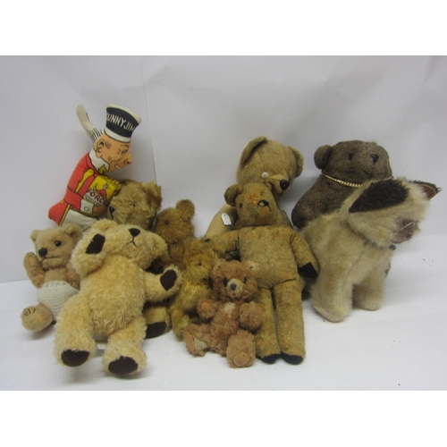 8278 - A collection of mid 20th Century and later teddy bears and soft toys including Chad Valley, Force Wh... 