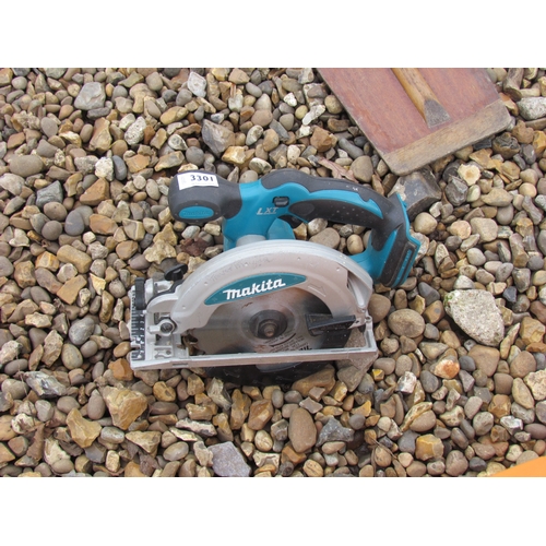 3301 - A Makita cordless circular saw - no charger or battery