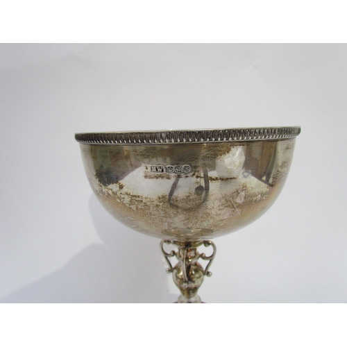 6028 - A Lee & Wigfall silver cup, Sheffield 1960, 24cm tall, 664g