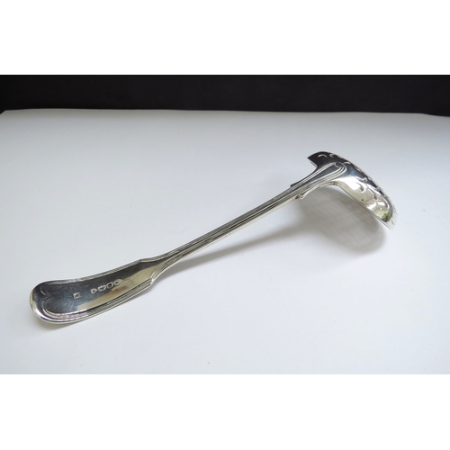 6367 - An early Victorian silver sifting spoon, makers mark rubbed, London 1861, 52g