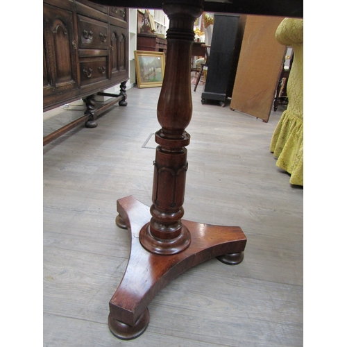 6209 - A William IV rosewood tulip stem to tripod base, 70cm x 61cm x 47cm