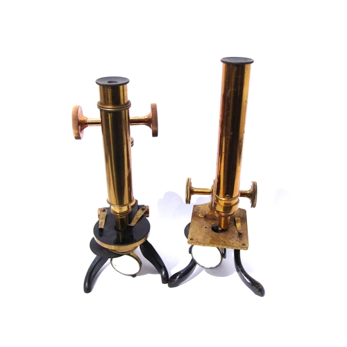 6177 - A Franks Ltd Manchester microscope and similar example (2)