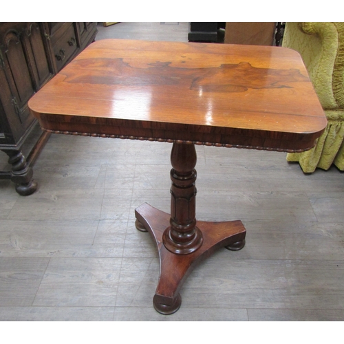 6209 - A William IV rosewood tulip stem to tripod base, 70cm x 61cm x 47cm