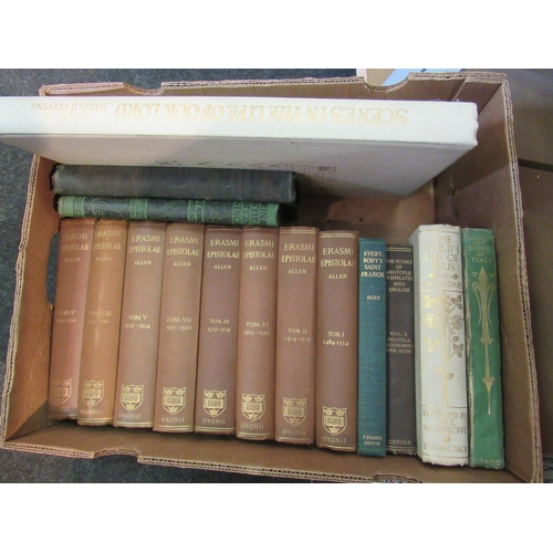 1485 - Two boxes of miscellaneous volumes to include 