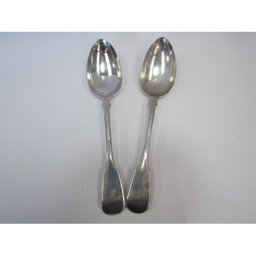 1269 - A pair of silver serving spoons, Adey Bellamy Savory, London