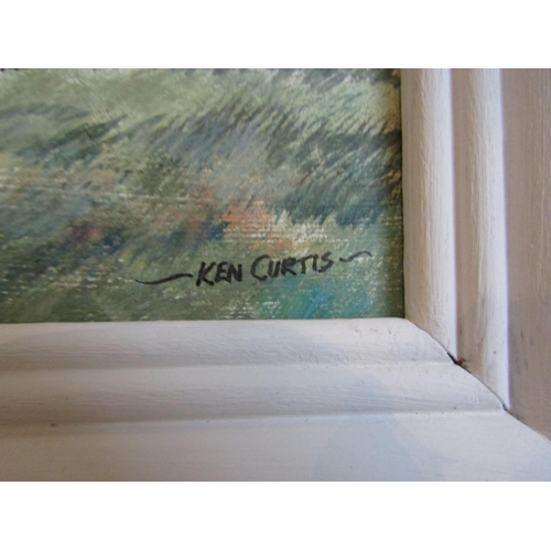 1012 - KEN CURTIS: An acrylic on board, 