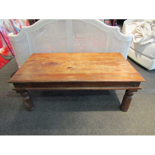 1093 - An Eastern style coffee table, 40cm tall x 110cm long x 60cm wide