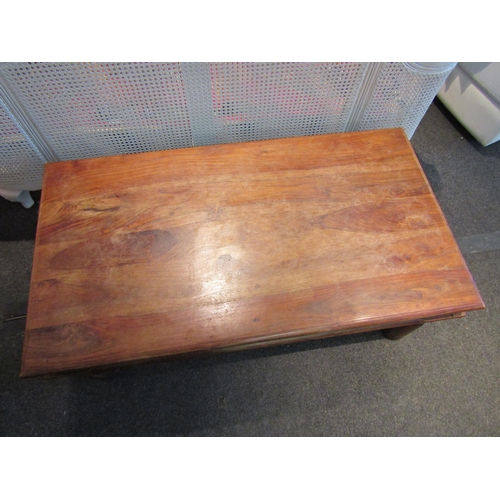 1093 - An Eastern style coffee table, 40cm tall x 110cm long x 60cm wide