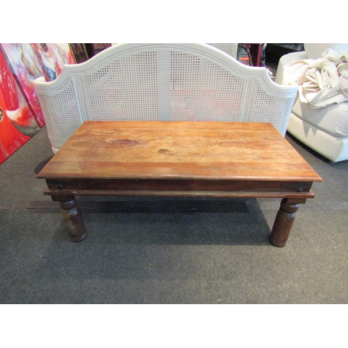 1093 - An Eastern style coffee table, 40cm tall x 110cm long x 60cm wide