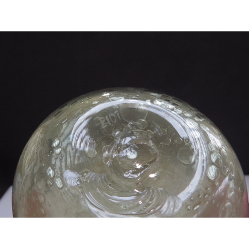 6358 - A Kimball and Durand Art Glass Company adventurine Clutha vase C1925 with etched K107 mark to base, ... 