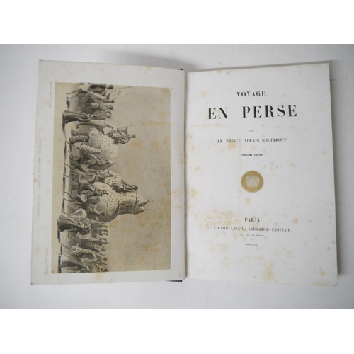 7340 - (India, Punjab – Travel of Russian Prince to Persia.) Prince Alexis Soltykoff: 'Voyage en Perse', Pa... 