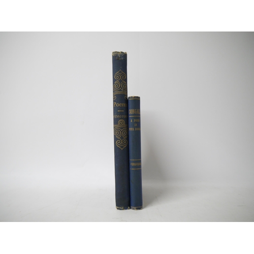 7224 - Sir Samuel Ferguson, 2 titles: 'Poems', Dublin, William McGee; London, George Bell, 1880, 1st editio... 