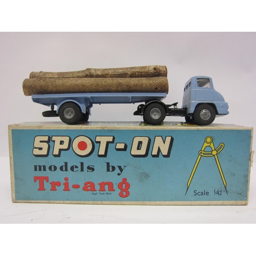 8111 - A Triang Spot-On 111A/O.T diecast model Ford Thames Trader with Flat Float and Log Load, finished in... 