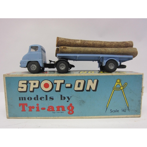 8111 - A Triang Spot-On 111A/O.T diecast model Ford Thames Trader with Flat Float and Log Load, finished in... 