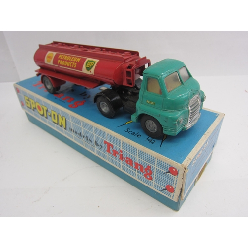 8113 - A Triang Spot-On 158A/2 diecast model Bedford 10 Tonner with turquoise cab with cream interior and r... 