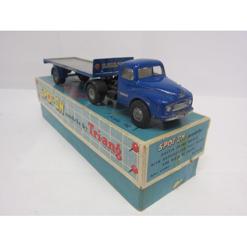 8117 - A Triang Spot-On 106A/OC diecast model Austin Prime Mover with Articulated Flat Float and MGA in cra... 