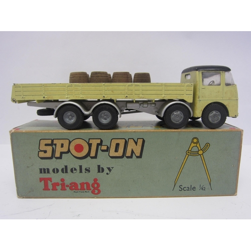 8110 - A Triang Spot-On 109/3 diecast model ERF 68G with Flat Float with Sides, light yellow cab with black... 