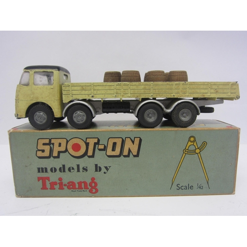 8110 - A Triang Spot-On 109/3 diecast model ERF 68G with Flat Float with Sides, light yellow cab with black... 