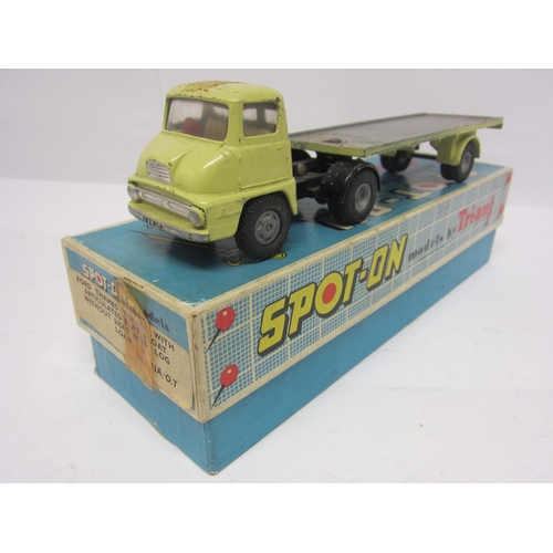 8115 - A Triang Spot-On 111A/O.T diecast model Ford Thames Trader with Articulated Flat Float and Log Load,... 