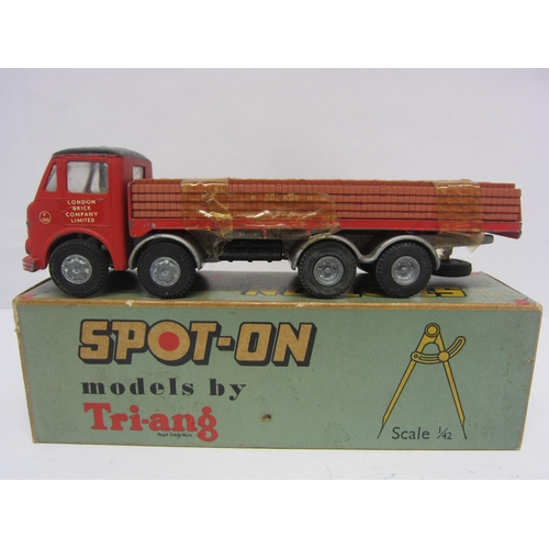 8116 - A Triang Spot-On 110/2B diecast model AEC Mammoth Major 8 with Flat Float and Brick Load in 'London ... 