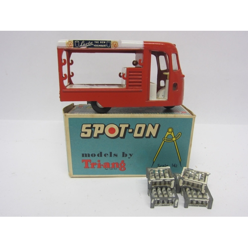 8102 - A Triang Spot-On 122 diecast model United Dairies Milk Float, red and white body with 'Lacta' decals... 