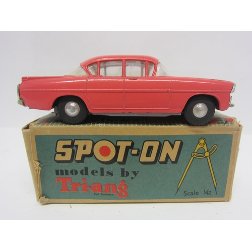 8119A - A Triang Spot-On 165 diecast model Vauxhall Cresta in salmon pink, cream interior with red plastic s... 