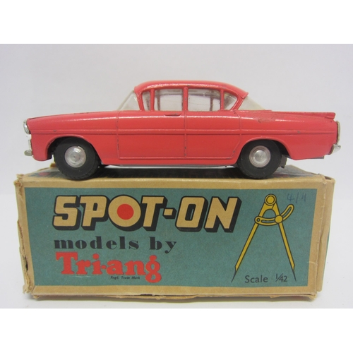 8119A - A Triang Spot-On 165 diecast model Vauxhall Cresta in salmon pink, cream interior with red plastic s... 