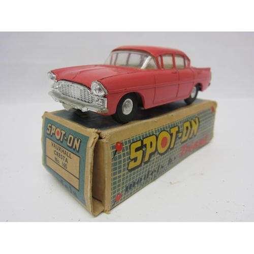 8119A - A Triang Spot-On 165 diecast model Vauxhall Cresta in salmon pink, cream interior with red plastic s... 