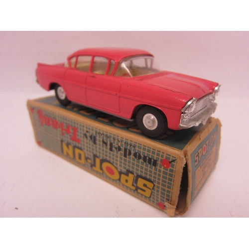 8119A - A Triang Spot-On 165 diecast model Vauxhall Cresta in salmon pink, cream interior with red plastic s... 